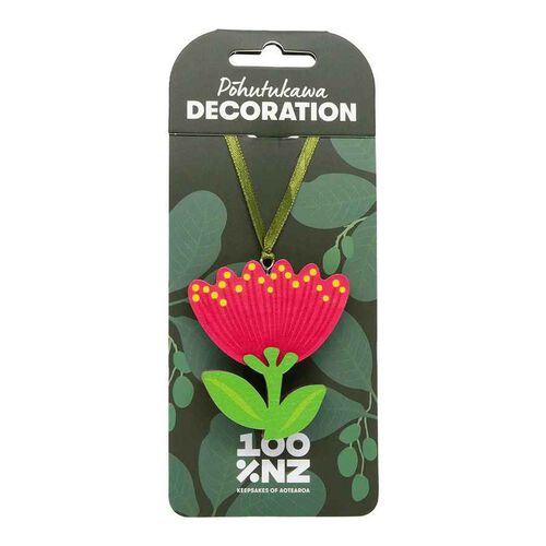 100% New Zealand Pohutukawa Wooden Decoration