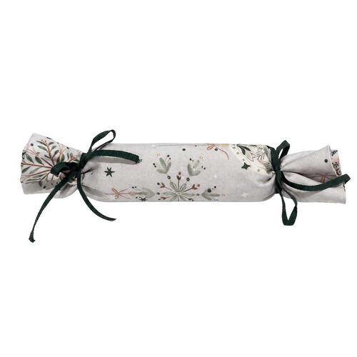 MM Linen Yuletide Teatowel Cracker