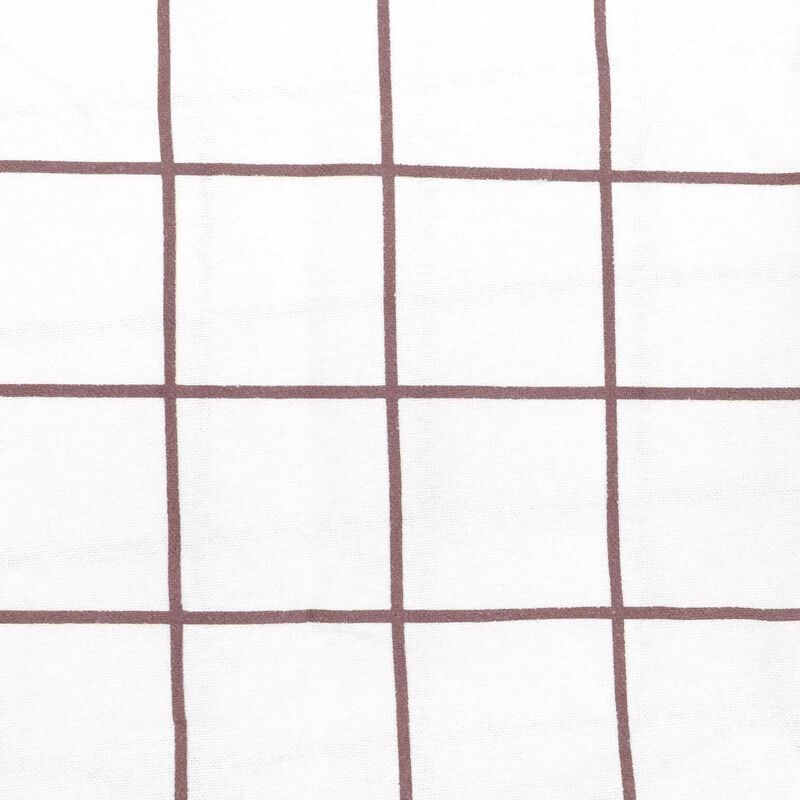 Bambury Grid Boysenberry Flannelette Quilt Cover Set image number 1
