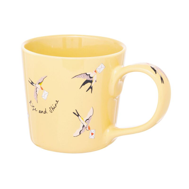Cath Kidston Love Birds Yellow Dolly Mug image number 1