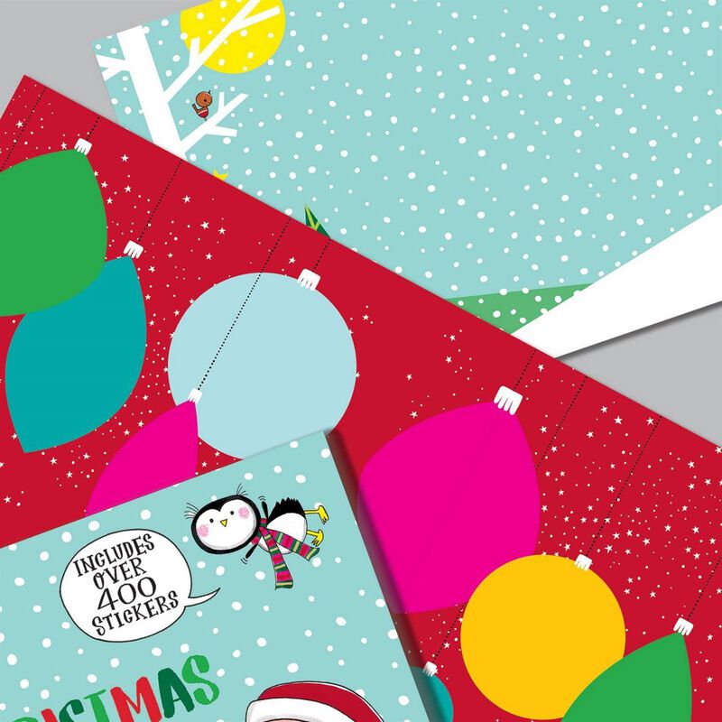 Christmas Sticker Scene & Colouring Book image number 3