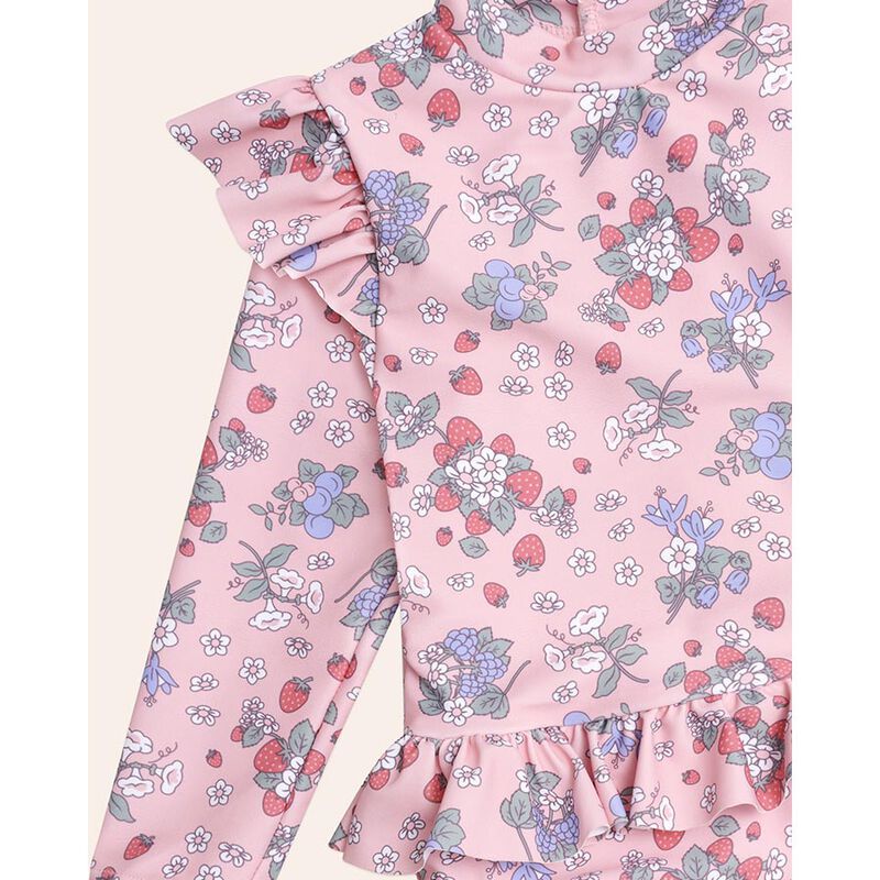 Huxbaby Strawberry Garden Frill Swimsuit image number 2