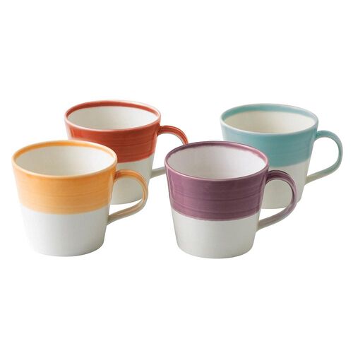 Royal Doulton 1815 Set of 4 Mugs Warm Colours