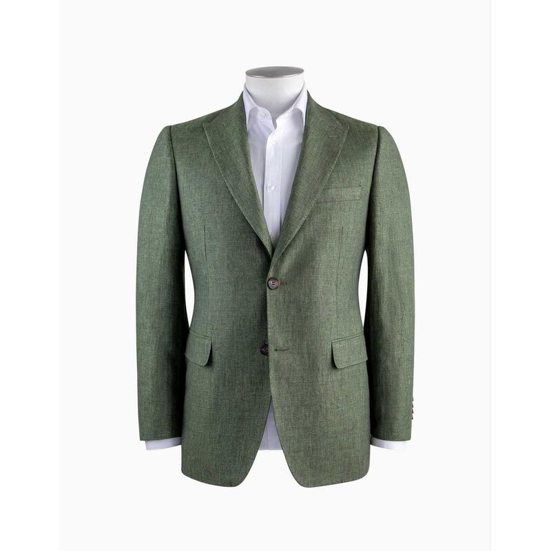 Rembrandt Lyon Olive Green Linen Blazer image number 2