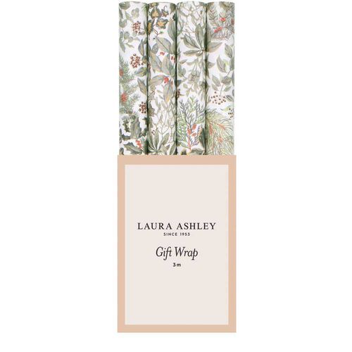 Laura Ashley Red Festive Botanicals Roll Wrap