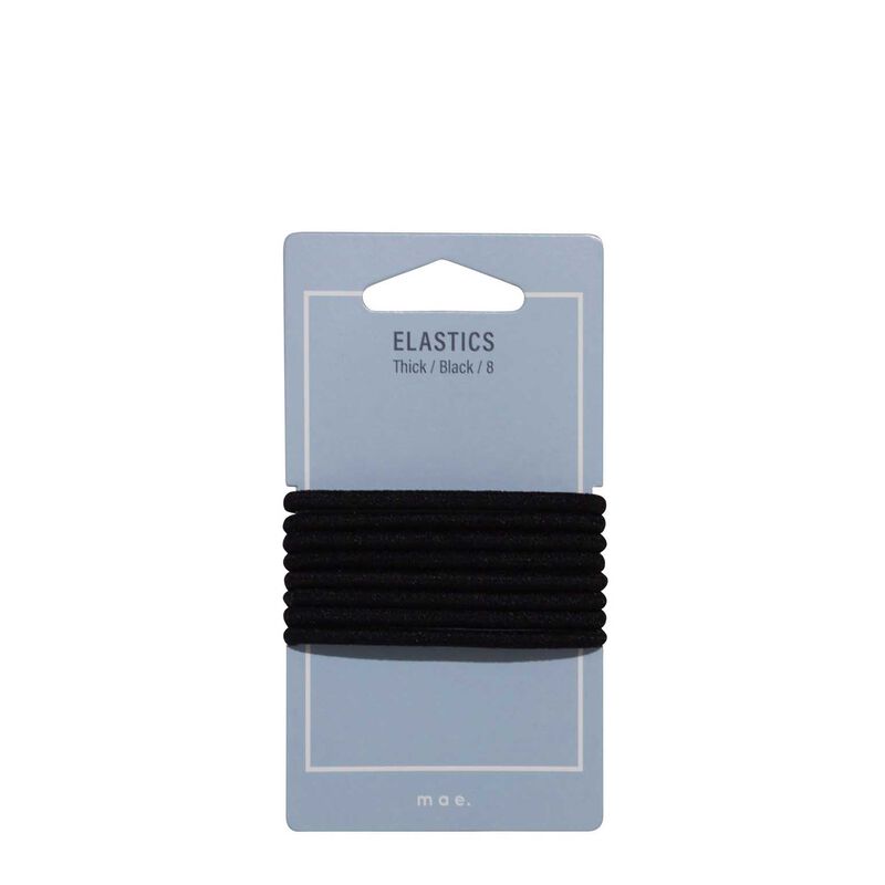 Mae Thick Elastics 8-Pack - Black image number 0