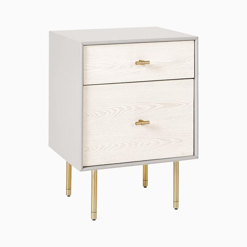 West Elm Modernist Wood And Lacquer Nightstand image number 2