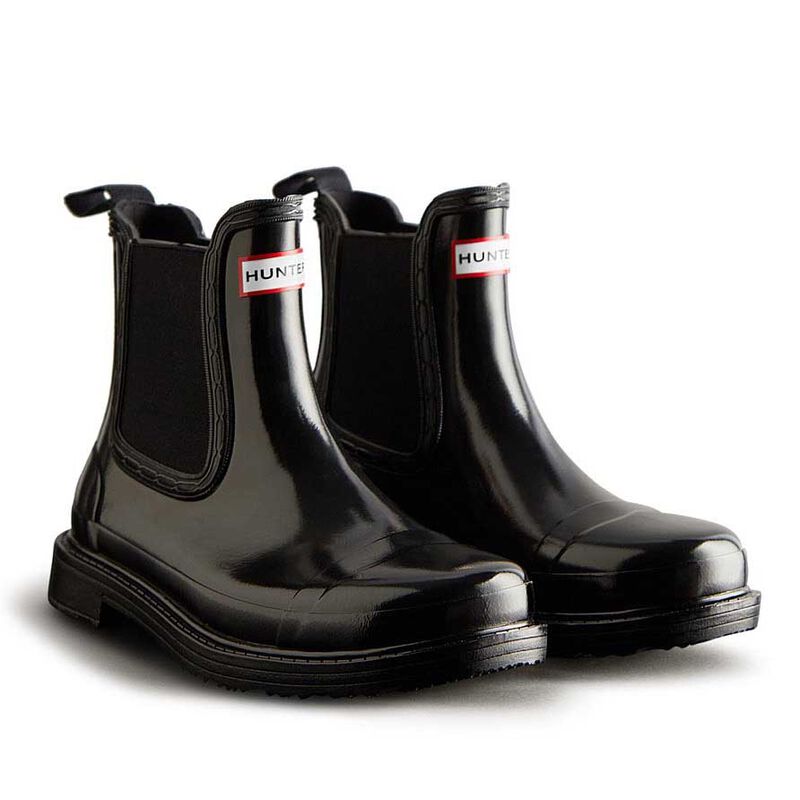 Hunter Chelsea Commando Gloss Boot image number 1