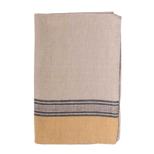 French Country Woven Ribbon Curry Teatowel