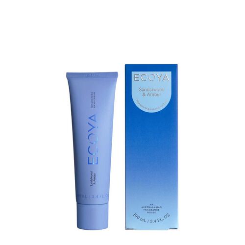 ECOYA Hand Cream Sandalwood & Amber 100ml