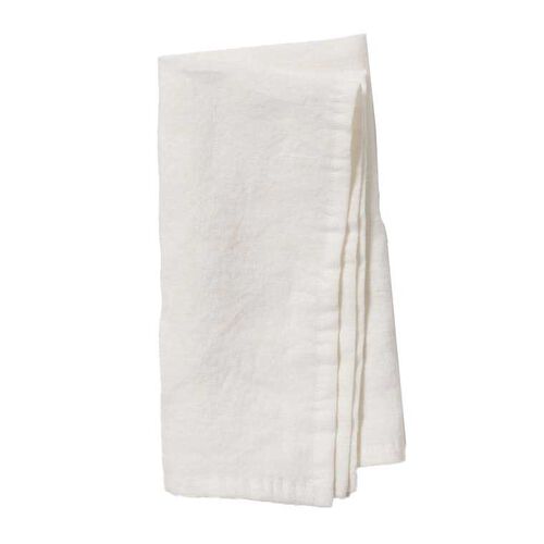 Città White Linen Napkin 45x45cm