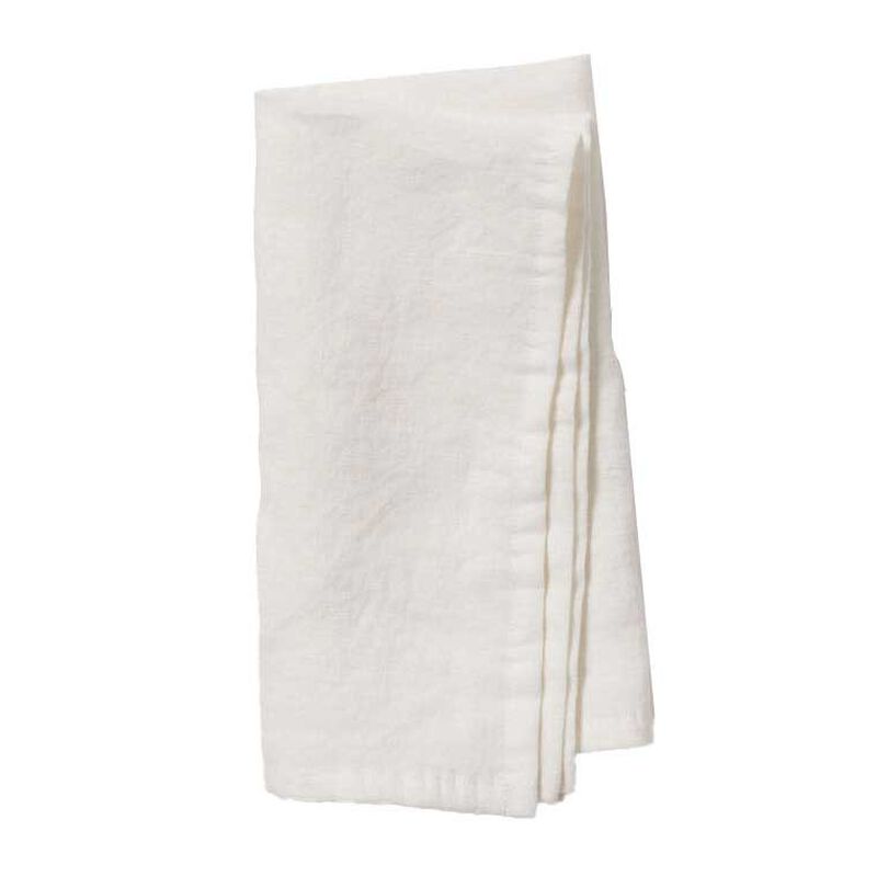 Città White Linen Napkin 45x45cm image number 0