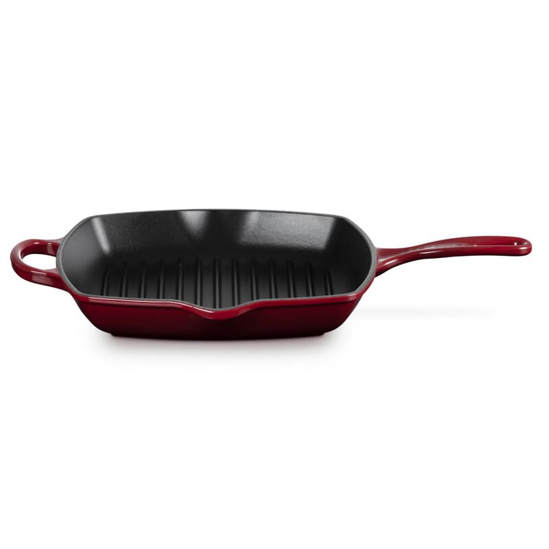 Le Creuset Signature Square Skillet Grill 26cm Garnet image number 3