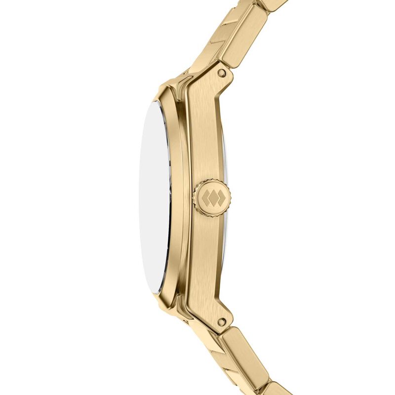 Fossil Everett 27mm Three-Hand Gold-Tone Stainless Steel Watch image number 2