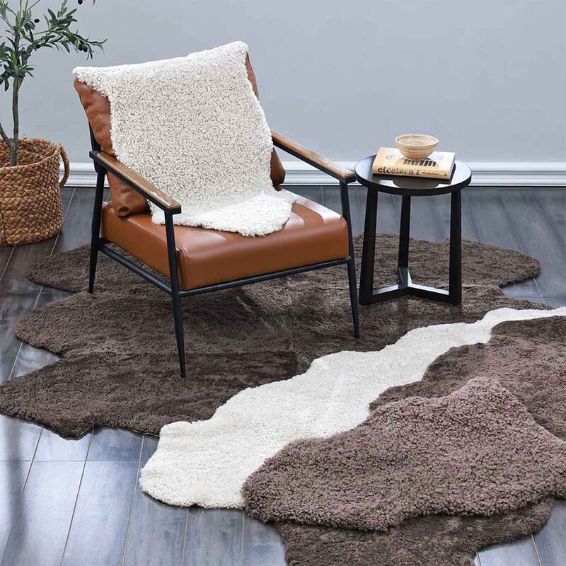 MM Linen New Zealand Short Wool Sheepskin Rug image number 1