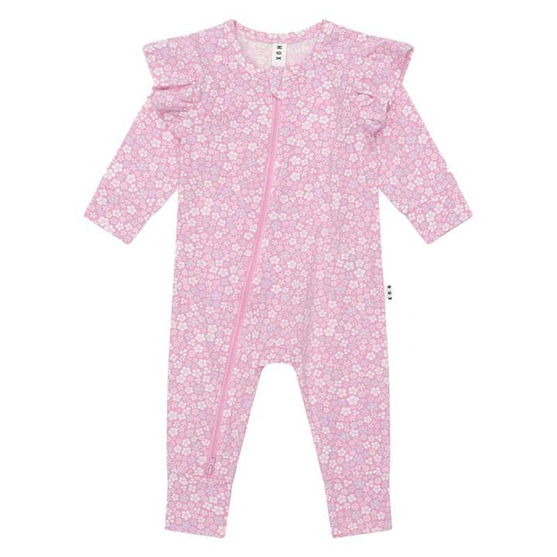 Huxbaby Ditsy Floral Frill Romper image number 0