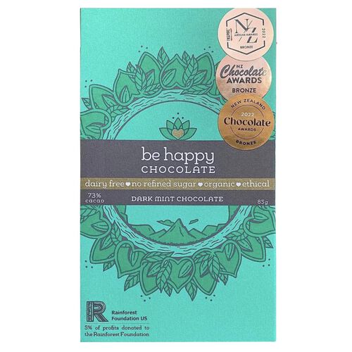 be happy Dark Mint Chocolate Bar 85g