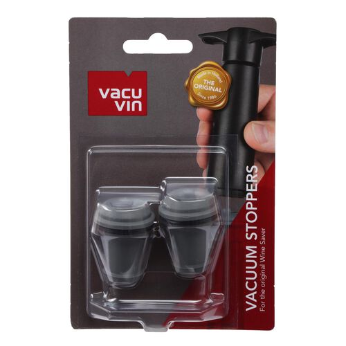 Vacu Vin Wine Stoppers Grey Set of 2