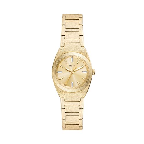 Fossil Everett 27mm Three-Hand Gold-Tone Stainless Steel Watch
