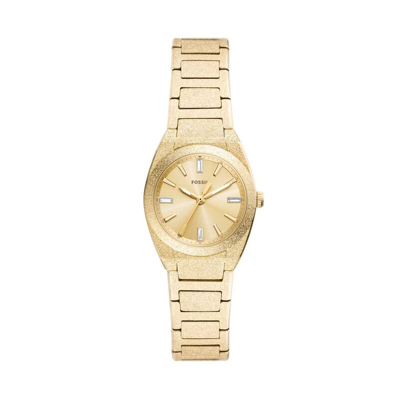 Fossil Everett 27mm Three-Hand Gold-Tone Stainless Steel Watch image number 0