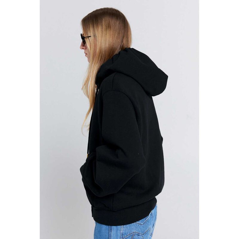 Karen Walker Runaway Girl Cropped Oversized Hoodie image number 2
