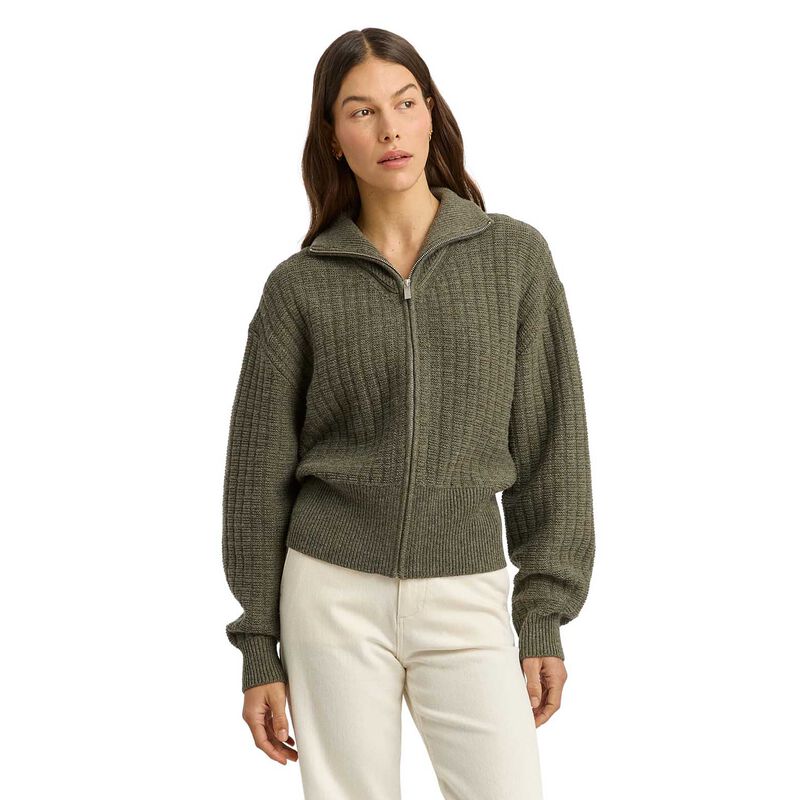 Toorallie Grid Knit Zip Through Jacket image number 8