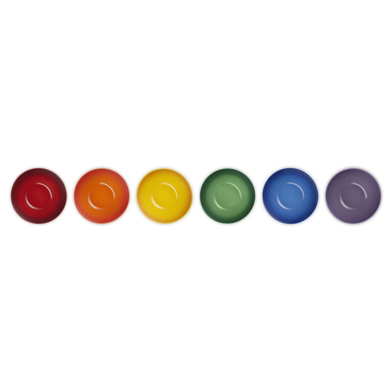 Le Creuset Stoneware Rainbow Set of 6 Snack Bowls image number 1