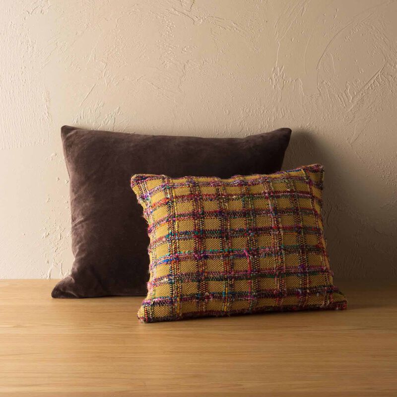 Città Cotton Velvet Cushion Cover Henna 55x45cm image number 1
