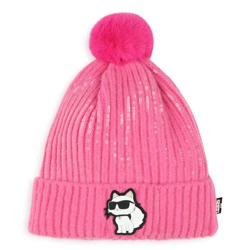 Karl Lagerfeld Pom-Pom Beanie with Sequins T3 - T4
