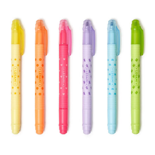 Legami Set of 6 Erasable Magic Highlighters