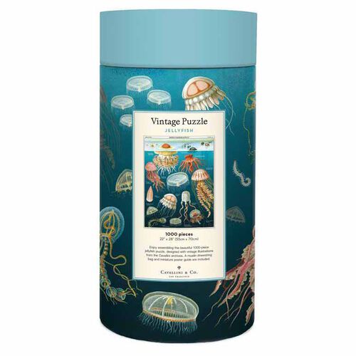 Cavallini Jellyfish 1000 Pce Vintage Puzzle