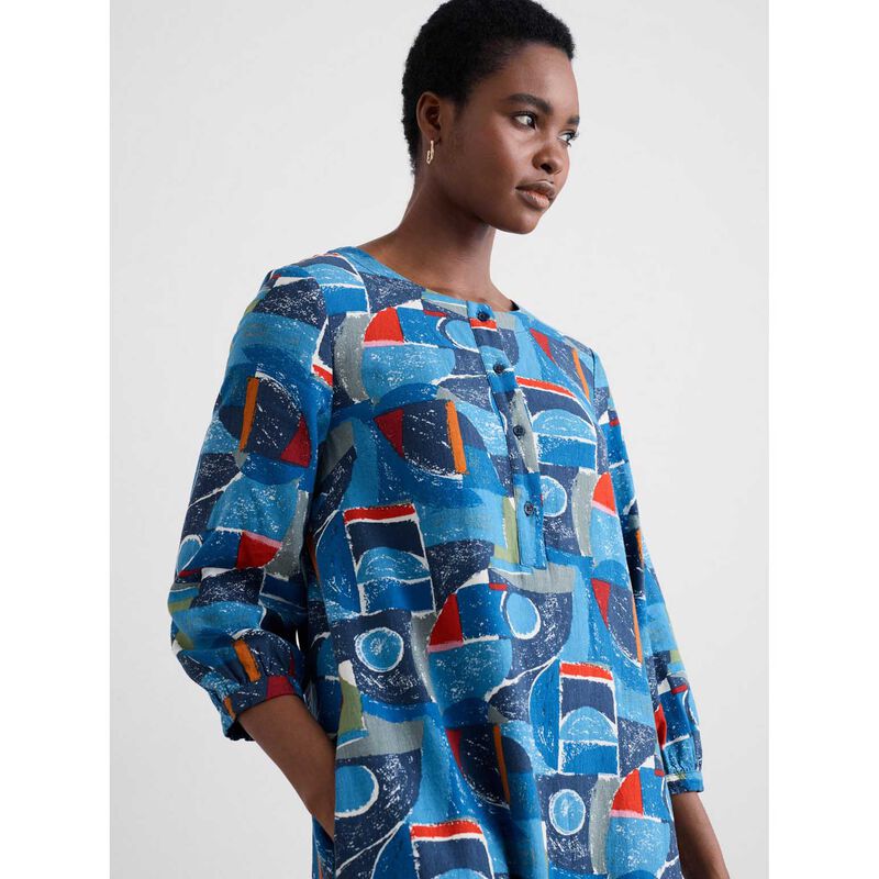 Seasalt Cornwall Sea Call Dress Penwith Abstract Squall image number 2