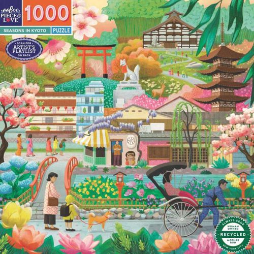 eeboo Seasons in Kyoto 1000 Piece Puzzle