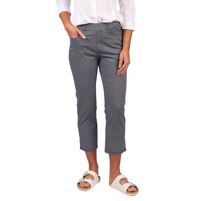 Vassalli Slim Leg 7/8 Pull On Pant With Full Elastic Waistband image number 4