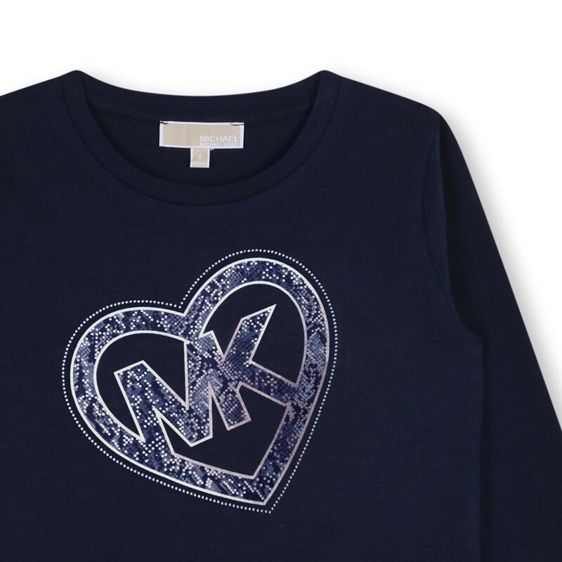 Michael Kors Mk Heart Logo T-Shirt 6Y - 8Y image number 2