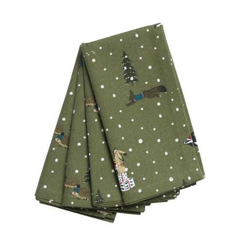 Sophie Allport Festive Forest Napkins Set Of 4