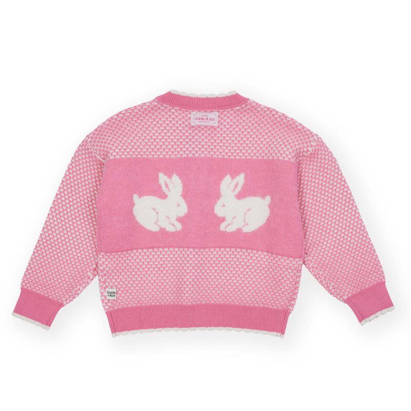 Goldie + Ace Bunny Knit Cardigan 3-5Y image number 3