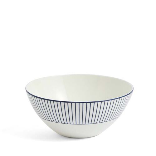 Wedgwood Gio Cereal Bowl 16cm Pinstripe White