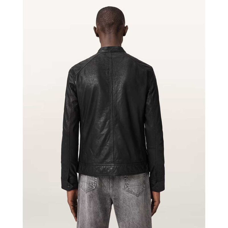 AllSaints Colt Slim Fit Leather Jacket image number 1