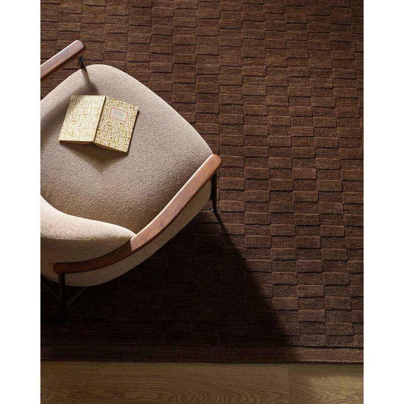 Hugo (100% Nz Wool) Floor Rug - Espresso 200X300cm image number 3