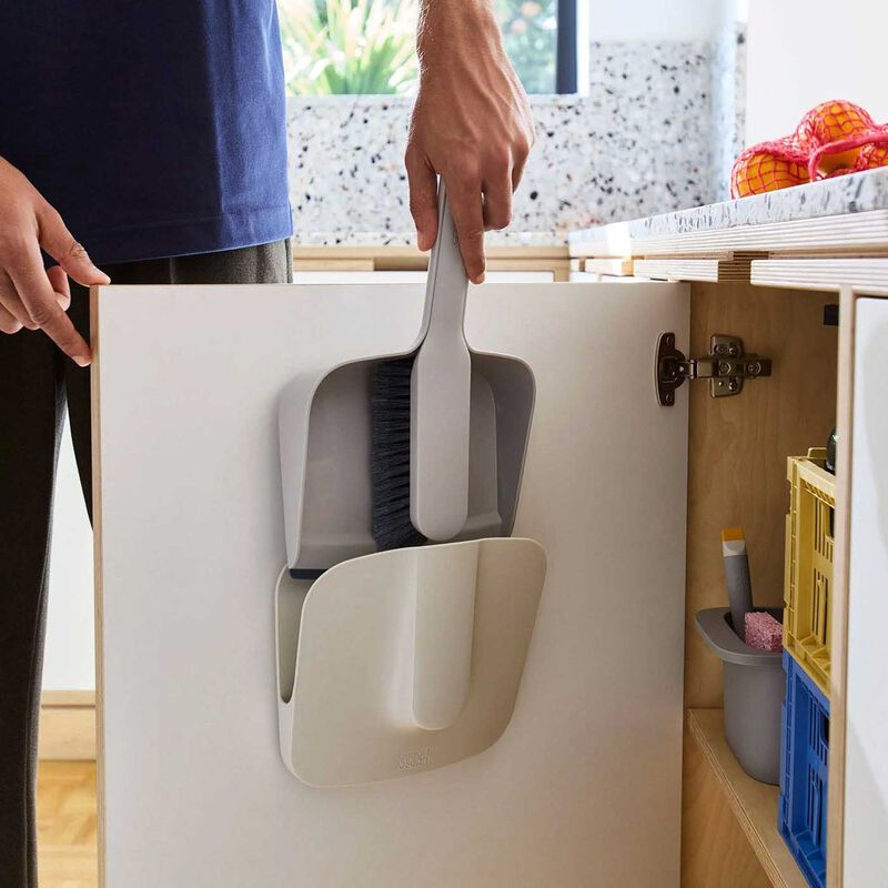 Joseph Joseph CleanTech™ Wall-Mounted Dustpan & Brush image number 2