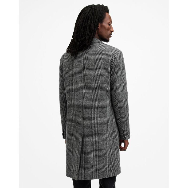 AllSaints Whitlock Checked Formal Coat image number 1