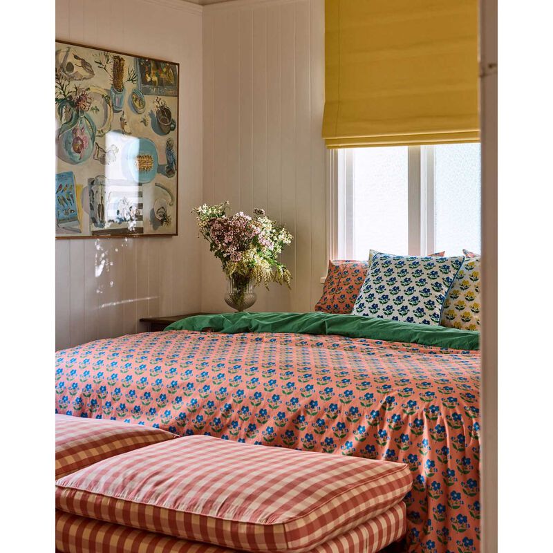 Kip&Co x Anna Spiro Indian Summer Rose Organic Cotton Quilt Cover image number 1