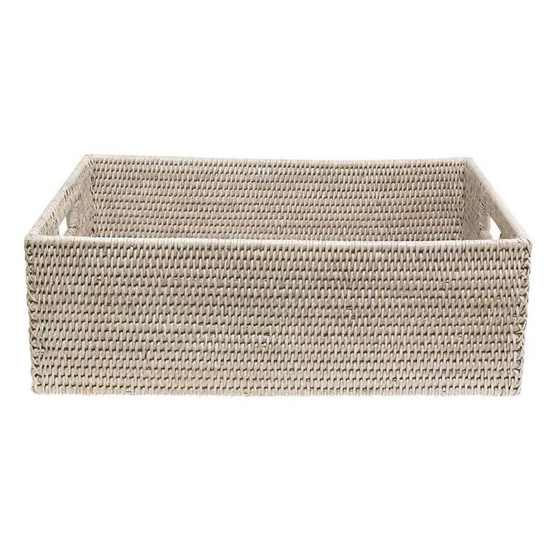 French Country Geneva Large Rect Storage Basket 45cmLx31cmWx15cmH image number 1