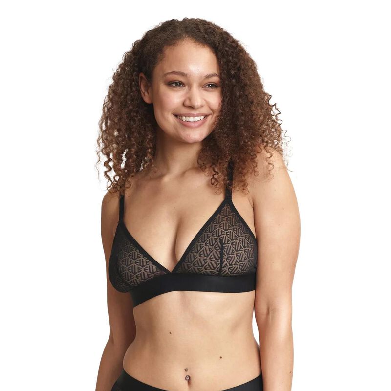 Elle Icon Lace Triangle Bralette image number 0
