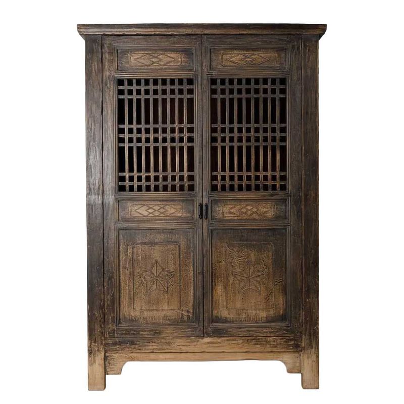 French Country Nomad 2 Door Cabinet  Blackened image number 0