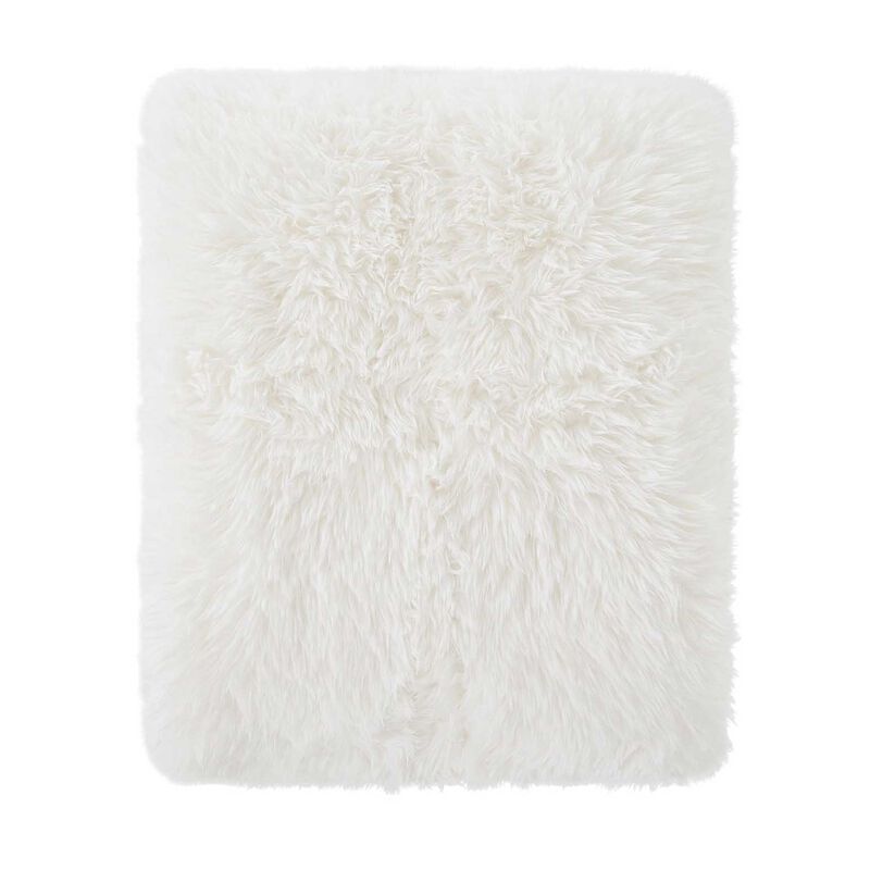 Top Drawer Polar Bear Cushion 500Gsm Longpile Fur - 45x45cm With Inner image number 0
