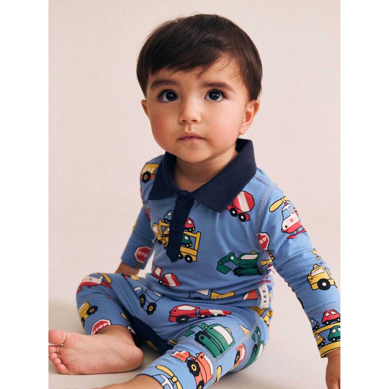 Huxbaby Construction Polo Romper image number 3