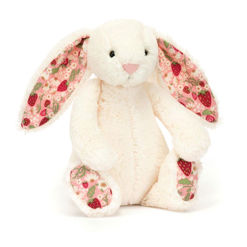 Jellycat Blossom Cream Bunny 'Berry' (Small) image number 0