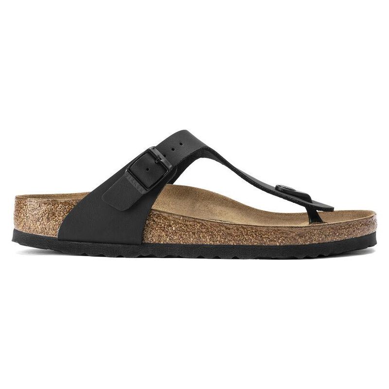 Birkenstock Gizeh Birko-Flor Black Narrow Width Sandal image number 2